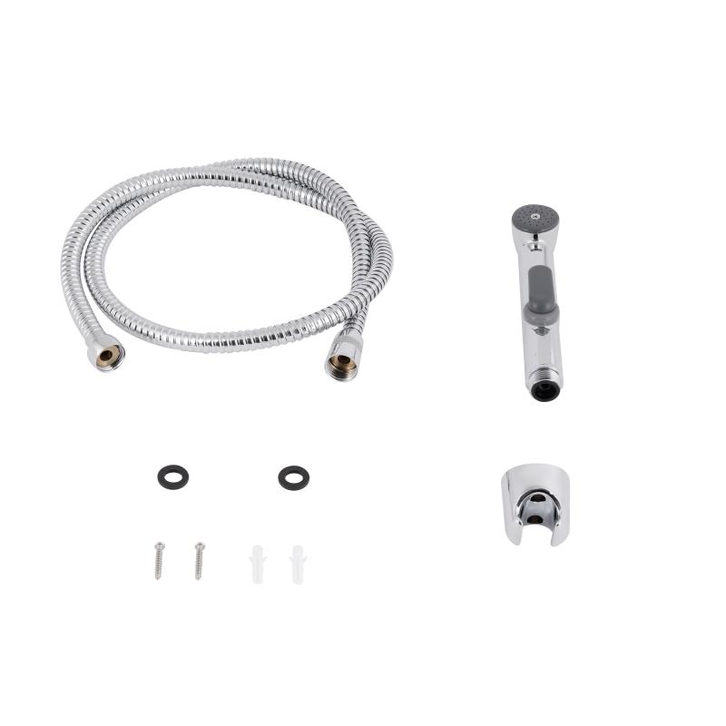 Набор для гігієнічного душу Qtap Inspai-Varius округлий QTSETCRMA021 Chrome/Grey (Set) — изображение 4