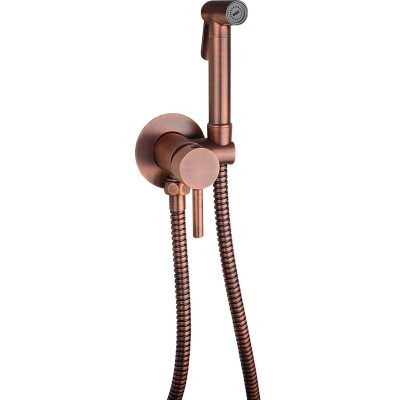Набір гігієнічного душу Tondo Tweet Round Mix, brushed copper